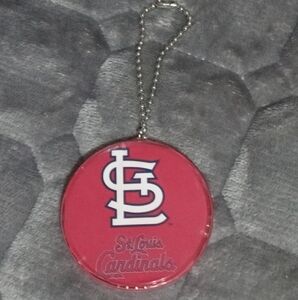 Hand Crafted Red St Louis Cardinals Keychain